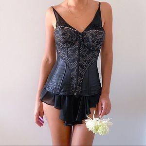 Vintage Victoria’s Secret Lace Zip Corset Bustier